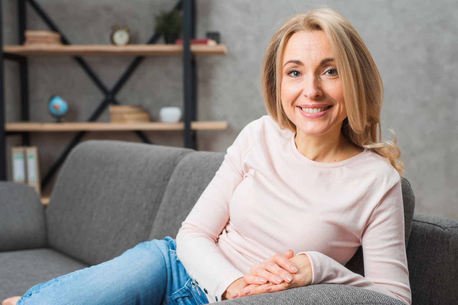 single blonde mature woman